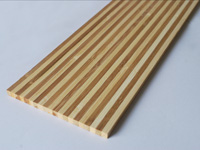 Side pressed zebra-striped board