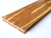 Tiger stripe strand woven bamboo flooring